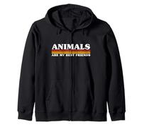 Les Animaux sont Mes Meilleurs Amis Sweat à Capuche