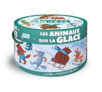 Les animaux sur la glace Livre + Puzzle géant - Ester Tomè - Sassi - Boîte ou accessoire - Jeux livres objets