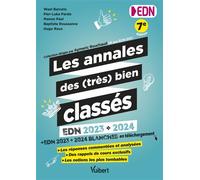 Les annales des (très) bien classés EDN 2023 et 2024 : toutes les questions commentées, corrigées et analysées (mini-DP, QI, QROC, KFP, TCS et zone à pointer) - Aymeric Rouchaud - Vuibert - broché - S