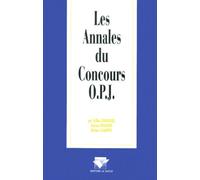 Les Annales Du Concours Opj