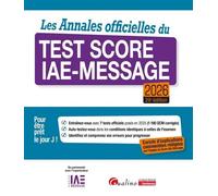 Les Annales officielles du Test Score IAE-Message 2026