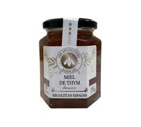 LES APICULTEURS ASSOCIES Miel de Thym Récolté en Espagne - Pot Verre 375 g - Lot de 3