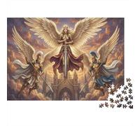 Les Archanges Puzzle 1000 Pièces Adultes Et Enfants,Jeu Éducatif,Dès 14 Ans, Casse-tête,Déco Murale,Premium,Carton,Anti-Stress,Détente,Défi 52x38cm