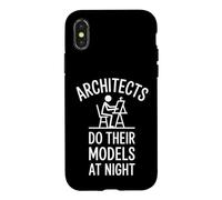 Les architectes drôles Font Leurs modèles la Nuit en Disant Coque pour iPhone X/XS