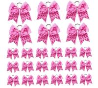 Les arcs de joie du cancer du sein 24 pcs 8x7 pouces de conscience cancer sein sont conscience avec une bande élastique joie inspirante pour les femmes, les filles, les accessoires d