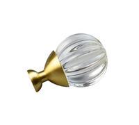 Les armoires de cuisine en cristal acrylique tirent les boutons de tiroir de placard à chaussures en forme de T doré poignées de porte de commode quincaillerie de meubles, bouton boule de cristal, 1