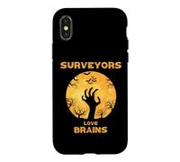 Les arpenteurs Aiment Les Cerveaux drôles d'halloween arpenteur Coque pour iPhone X/XS