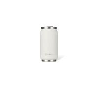 LES ARTISTES Paris A-1857, Canette isotherme, 280 ml, Gourde isotherme sans BPA, Réutilisable, Bec verseur rabattable avec paille, Acier Inoxydable, Design White