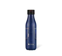 LES ARTISTES Paris A-2070 Bottle'Up, 500 ml, Gourde isotherme sans BPA, Réutilisable, Garde au chaud 12h et au froid 24h, Acier Inoxydable, Design Blue Jean