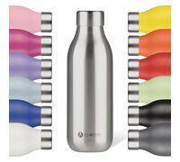 LES ARTISTES Paris A-2373 Bottle'Up 2.0, 500 ml, Gourde isotherme sans BPA, Réutilisable, Garde au chaud 12h et au froid 24h, Légère, Acier Inoxydable, Design Pearl