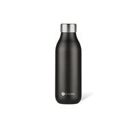 LES ARTISTES Paris A-2375 Bottle'Up 2.0, 500 ml, Gourde isotherme sans BPA, Réutilisable, Garde au chaud 12h et au froid 24h, Légère, Acier Inoxydable, Design Black Pearl