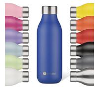 LES ARTISTES Paris A-2385 Bottle'Up 2.0, 500 ml, Gourde isotherme sans BPA, Réutilisable, Garde au chaud 12h et au froid 24h, Légère, Acier Inoxydable, Design Stone