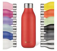 LES ARTISTES Paris A-2389 Bottle'Up 2.0, Thermos 500 ml, Gourde isotherme sans BPA, Réutilisable, Garde au chaud 12h et au froid 24h, Légère, Acier Inoxydable, Design Django