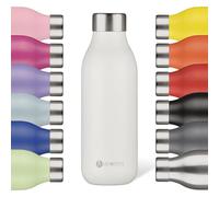 LES ARTISTES Paris A-2392 Bottle'Up 2.0, Thermos 500 ml, Gourde isotherme sans BPA, Réutilisable, Garde au chaud 12h et au froid 24h, Légère, Acier Inoxydable, Design Oxford