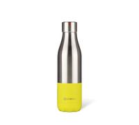 LES ARTISTES Paris A-4242 Bottle'Up, 500 ml, Gourde isotherme sans BPA, Réutilisable, Garde au chaud 12h et au froid 24h, Acier Inoxydable, Design Split Lemon Dark