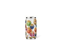 LES ARTISTES Paris A-4384, Canette isotherme, Thermos 280 ml, Gourde isotherme sans BPA, Réutilisable, Bec verseur rabattable avec paille, Acier Inoxydable, Design Chupa Pops