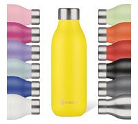 LES ARTISTES Paris A-6921 Bottle'Up 2.0, 500 ml, Gourde isotherme sans BPA, Réutilisable, Garde au chaud 12h et au froid 24h, Légère, Acier Inoxydable, Design Rio