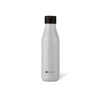 LES ARTISTES Paris A-8144 Bottle'Up, 500 ml, Gourde isotherme sans BPA, Réutilisable, Garde au chaud 12h et au froid 24h, Acier Inoxydable, Design Honeycomb