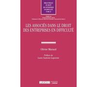 Les associés dans le droit des entreprises en difficulté - Olivier Maraud - Lgdj - broché - Etude
