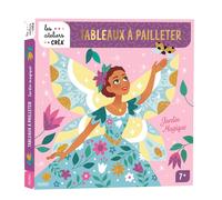 Tableaux à pailleter - Jardin magique 5 tableaux + 3 tubes de - Léa Fabre - Fleurus - Coffret - Jeux livres objets