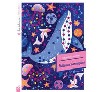 Les ateliers de Marion Blanc - Sequins à coller - Tableaux cosmiques - pochette avec accessoires - 4 tableaux - Marion Blanc - Deux Coqs D'or - Jeux livres objets