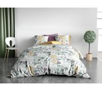 Les Ateliers du Linge Parure de lit Bio Zelia avec Housse de Couette et taie(s) d'oreiller imprimé 240 x 220 cm