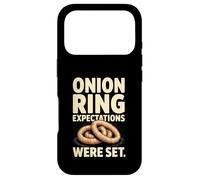 Les attentes en matière de rondelles d'oignons drôles étaient Un Jeu de Mots Coque pour iPhone 17 Pro