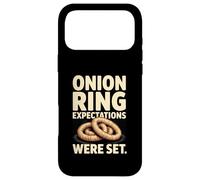 Les attentes en matière de rondelles d'oignons drôles étaient Un Jeu de Mots Coque pour iPhone 17 Pro Max