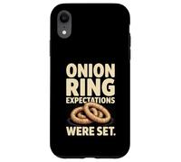 Les attentes en matière de rondelles d'oignons drôles étaient Un Jeu de Mots Coque pour iPhone XR