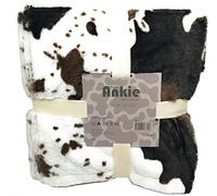 Les Authentics Plaid façon Peau DE Vache Ultra Doux 160x130cm