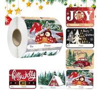 Les Autocollants D'Étiquettes De Nom Pour Noël - 250 Étiquettes Autocollantes de Dessin Animé | Autocollants De Noël Pour Activités Manuelles,Pour Arbres Sacs Papier Cadeau Chaussettes Fêtes Anniversa
