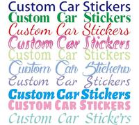 Les autocollants et décalcomanies de voiture personnalisés, les décalcomanies de voitures en vinyle personnalisées, créez votre propre nom, plusieurs couleurs et tailles pour la voitures.
