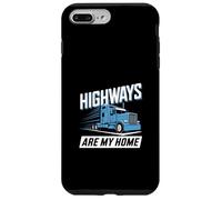 Les autoroutes, C'est ma Maison, ma Vie de Camionneur Coque pour iPhone 7 Plus/8 Plus
