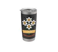Les Avants Suisse Fleur de Narcisse Sauvage Gobelet isotherme en acier inoxydable double paroi