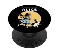 Les Aventures d'Alice et du Lapin Blanc Monde Fantastique PopSockets PopGrip Adhésif