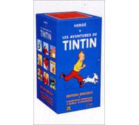Les Aventures de Tintin - Coffret Bleu : 9 aventures intégrales - Les Aventures de Tintin au Tibet / Les Aventures de Tintin en Amérique / L'Etoile mystérieuse / Objectif Lune / On a marché sur la Lune / Les Cigares du Pharaon / Le Lotus bleu / Le Secret de la Licorne - Coffret 4 VHS