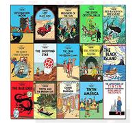 Les Aventures de Tintin Séries 1 à 3 Coffret de 15 livres (Tintin au pays des Soviets, Tintin en Amérique, Les Cigares du Pharaon, Le Lotus bleu, L'Oreille cassée, L'Île noire.