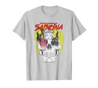 Les Aventures effrayantes du crâne d'icône de Sabrina T-Shirt, Homme, Argent, L