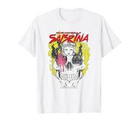 Les Aventures effrayantes du crâne d'icône de Sabrina T-Shirt, Homme, Blanc, XXL