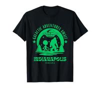 Les Aventures galactiques Attendent Indianapolis Indiana T-Shirt