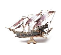 Les aventures maritimes du bateau pirate Sparrow - Puzzle 3D pour adultes et enfants à construire - Violet - Howcat - 518 pièces