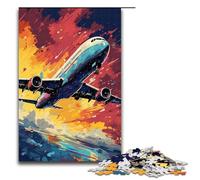 Les Avions sont entourés d'éclaboussures Beaucoup de Couleurs Puzzles de 1000 pièces pour Adultes pour Cadeaux Meilleur Cadeau adapté aux Adolescents de 14 Ans et Plus 75x50cm