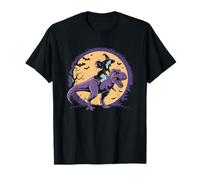 Les balais sont pour Les Amateurs sorcière équitation Dinosaure sorcière Halloween T-Shirt