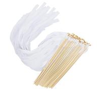 Les Banderoles De Mariage Envoient, Des Bâtons De Fête Avec Bell, Des Banderoles De Baguettes Douche Nuptiale | Ribbon En Soie Et Accent Cloche, 50 Comptes | Pour La Célébration De Mariage, Les Vacanc