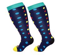 Les Bas de Hallo Chaussettes pour diabétiques Ultra-confortable Non contraignant Halloo-france (cercle jaune,4XL(2paar))
