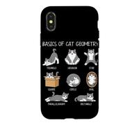 Les Bases de la géométrie des Chats, Un Nerd Amusant, Amateur de mathématiques Coque pour iPhone X/XS
