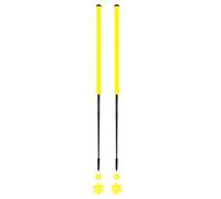 Les batons d'Alain - Bâtons de ski de randonnée - Citron - Taille 125 cm - Jaune Jaune 125 cm