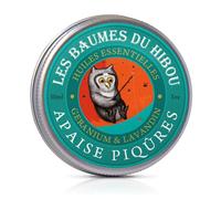 LES BAUMES DU HIBOU-Baume Apaise Piqûres biologique Boîte 30 ml vert