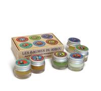 LES BAUMES DU HIBOU-Kit de voyage Baumes biologiques 6 pots 6 x 7 ml multicolore