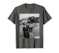 Les Beatles et Brian Epstein débarquent à Londres Beatlemania 1964 T-Shirt